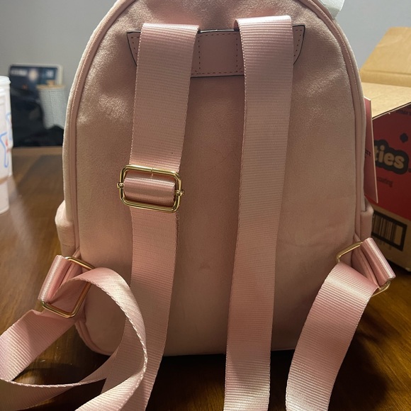 NWT viral pink diamond velour JC Backpack - Picture 3 of 4
